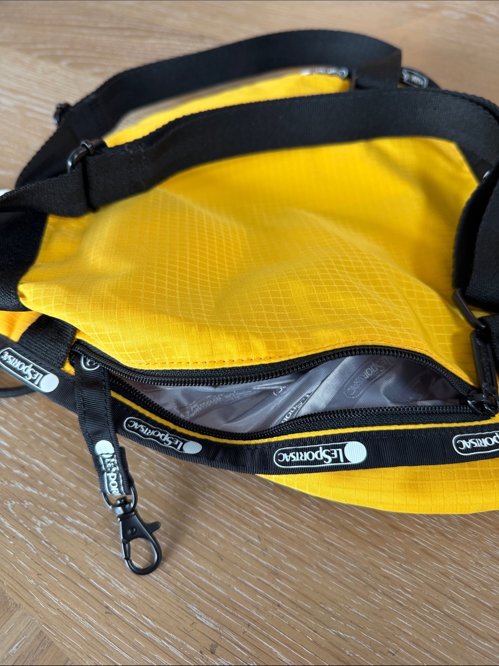 NWT LeSportsac NADINE Drawstring Backpack Mango Yellow Perfect Travel Bag Purse - Picture 7 of 16